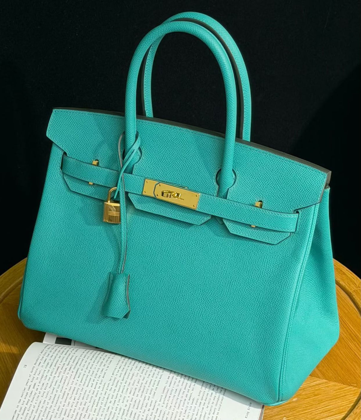 Hermes birkin 30 Vert Vertigo Epsom Gold hardware