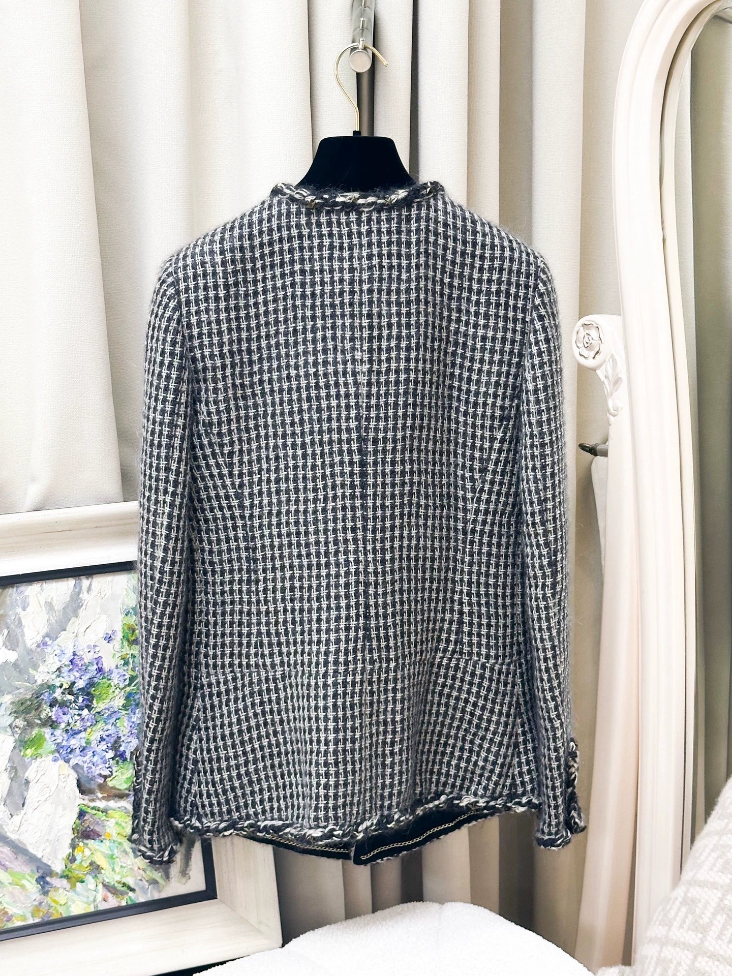 Chanel 14A  blue and white jacket