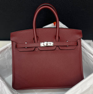Hermes Birkin 25 rouge H Togo Palladium hardware