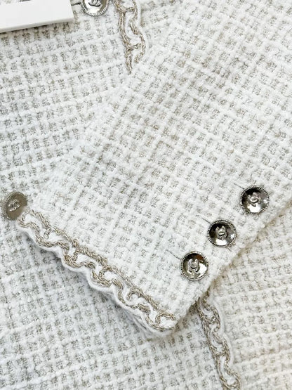 Chanel 25C white coat