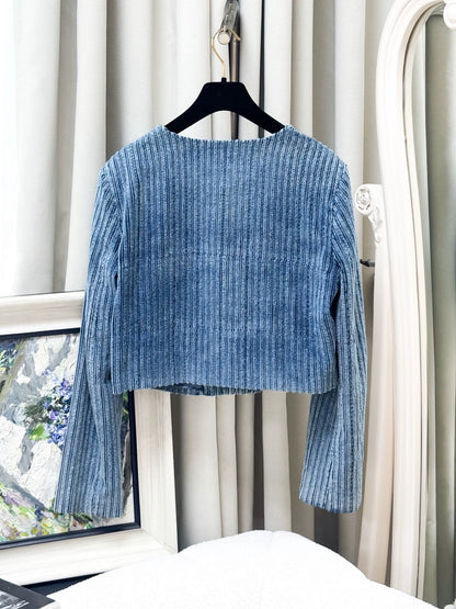Chanel 25K blue shimmering top