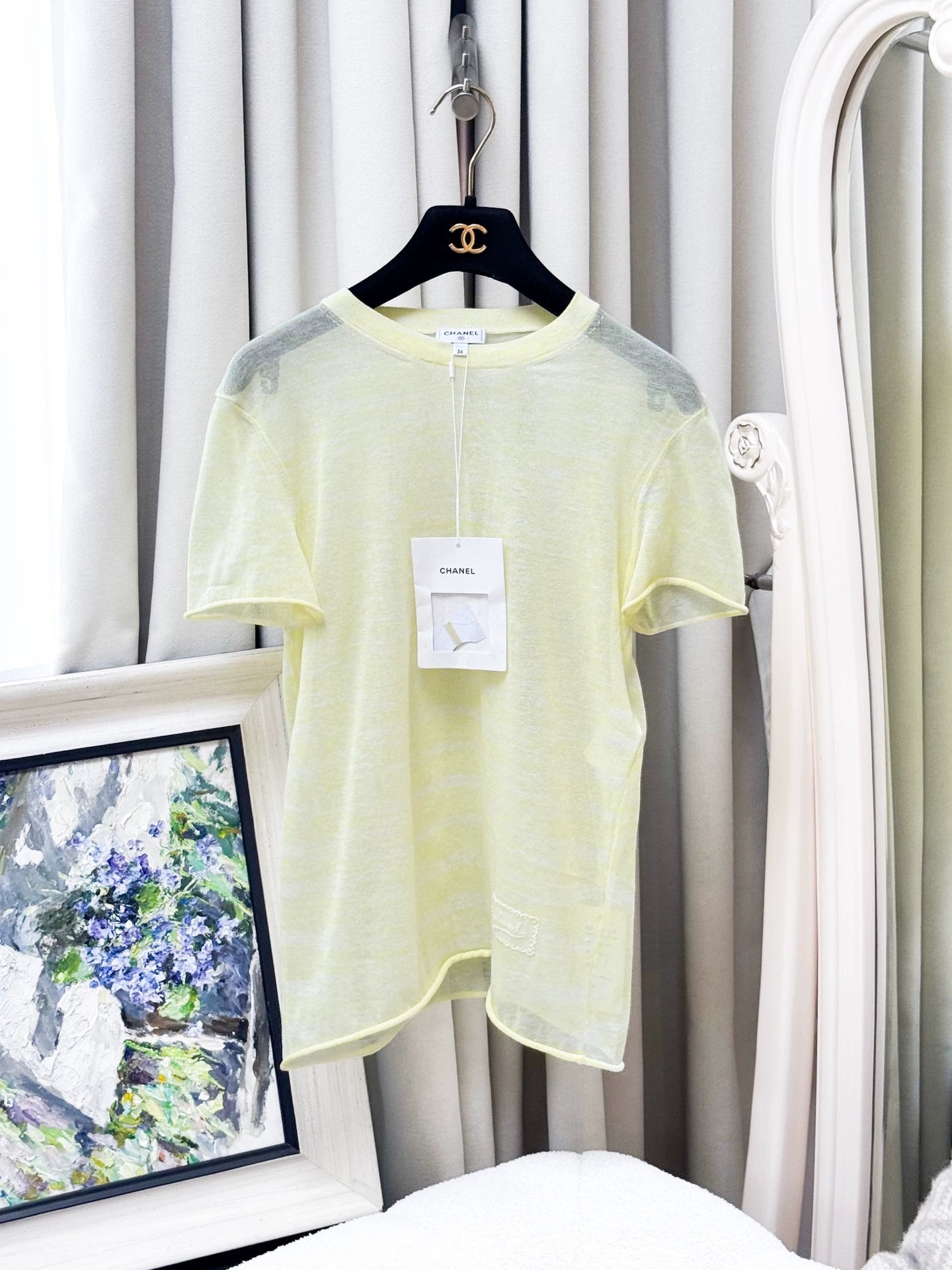 Chanel 25S yellow T-shirt