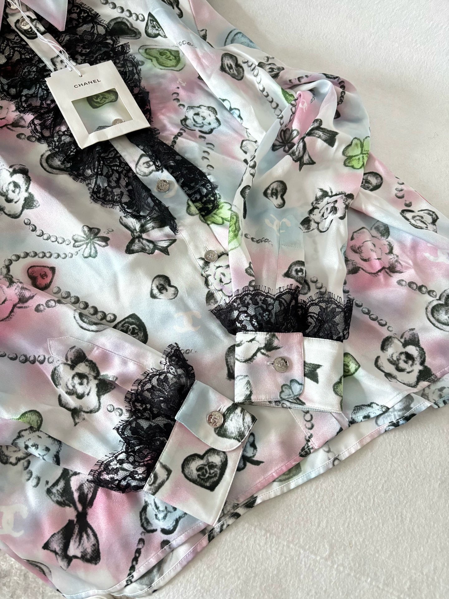 Chanel 25B Powder Blue Blouse