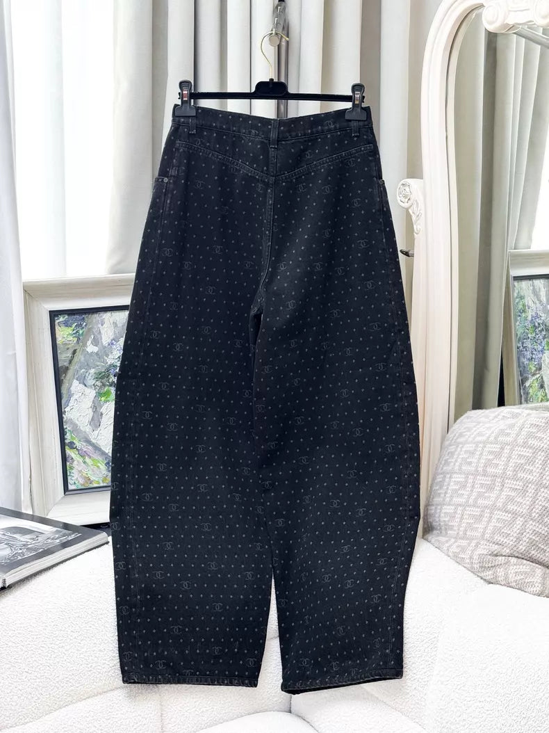 Chanel 23P black/grey jeans
