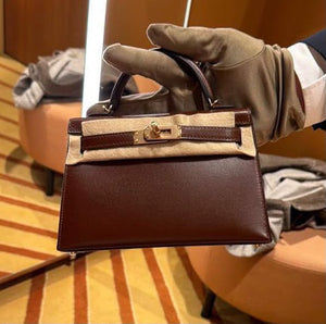 Hermes Mini Kelly 20 Terre Box Permabrass hardware