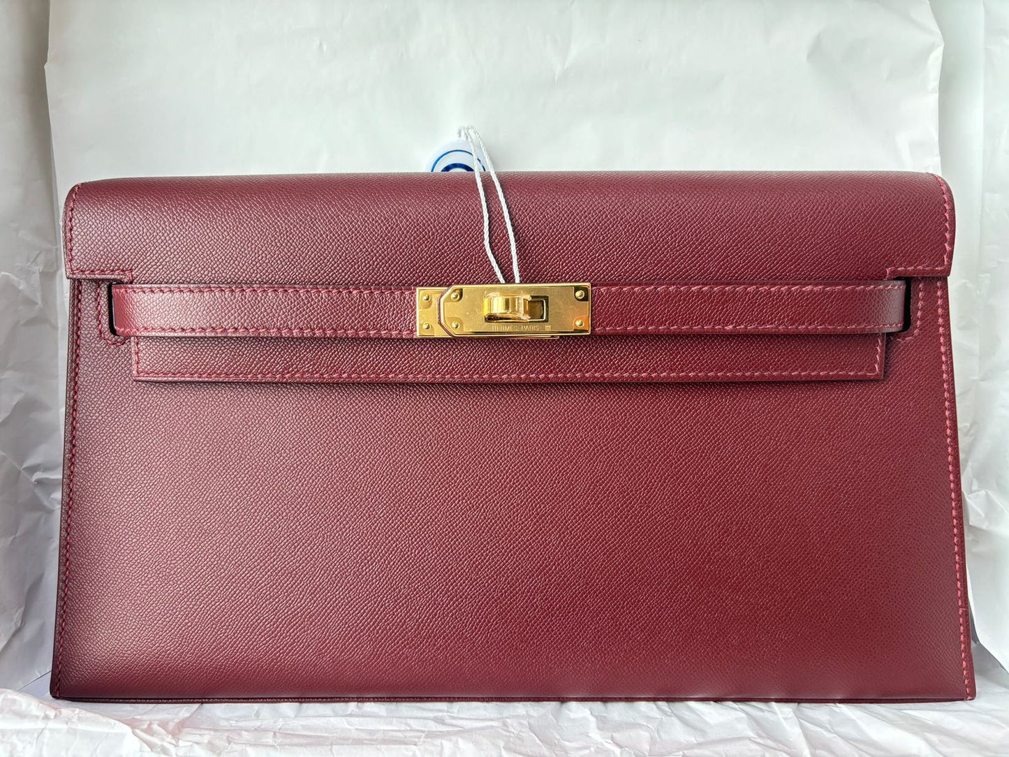 Hermes Kelly Elan Rouge H Madame Gold hardware