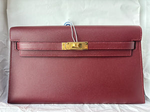Hermes Kelly Elan Rouge H Madame Gold hardware
