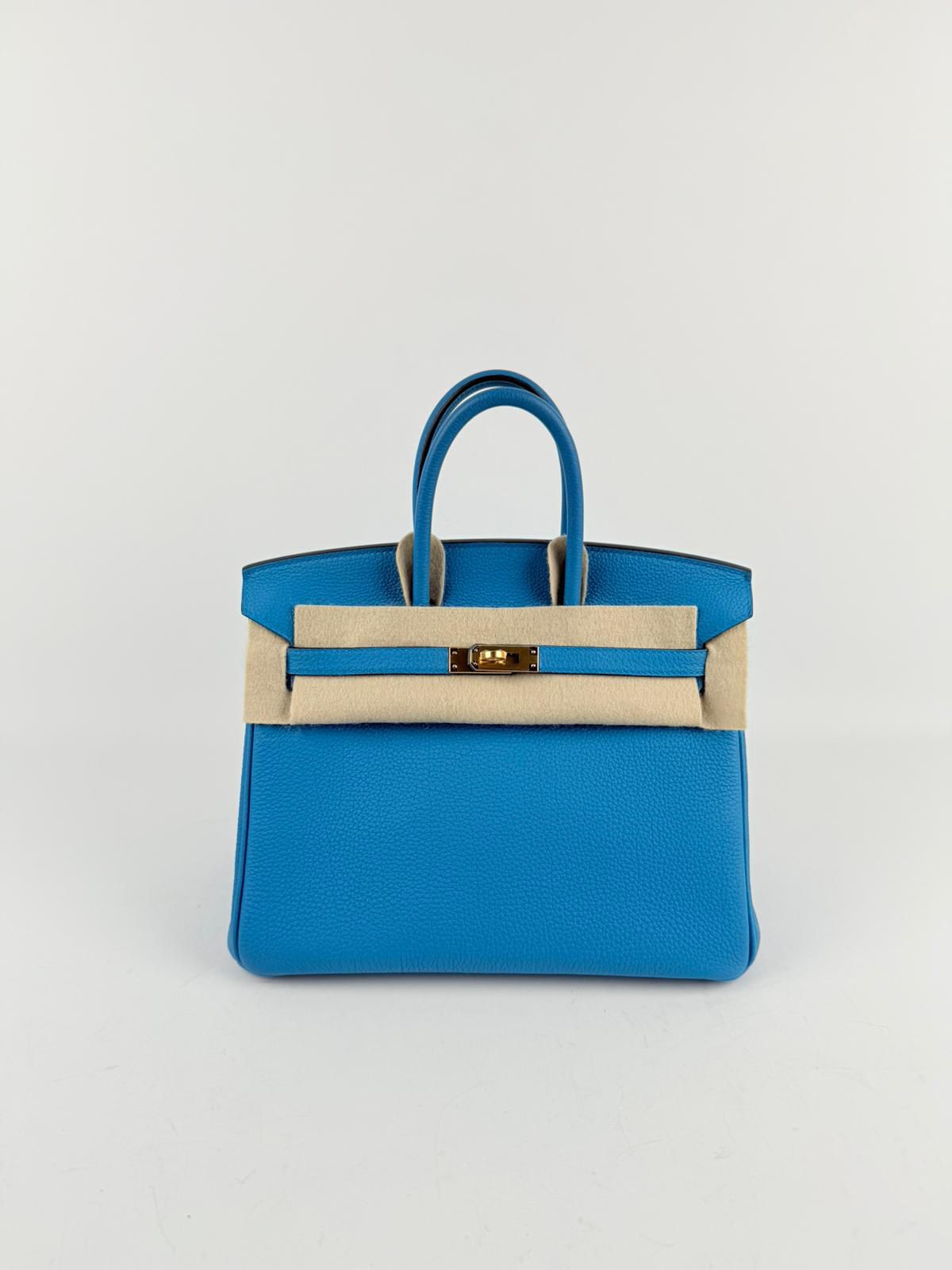 Hermes Birkin 25 Mykonos Togo Gold hardware