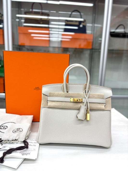 Hermes Birkin 25 Beton Togo Gold hardware