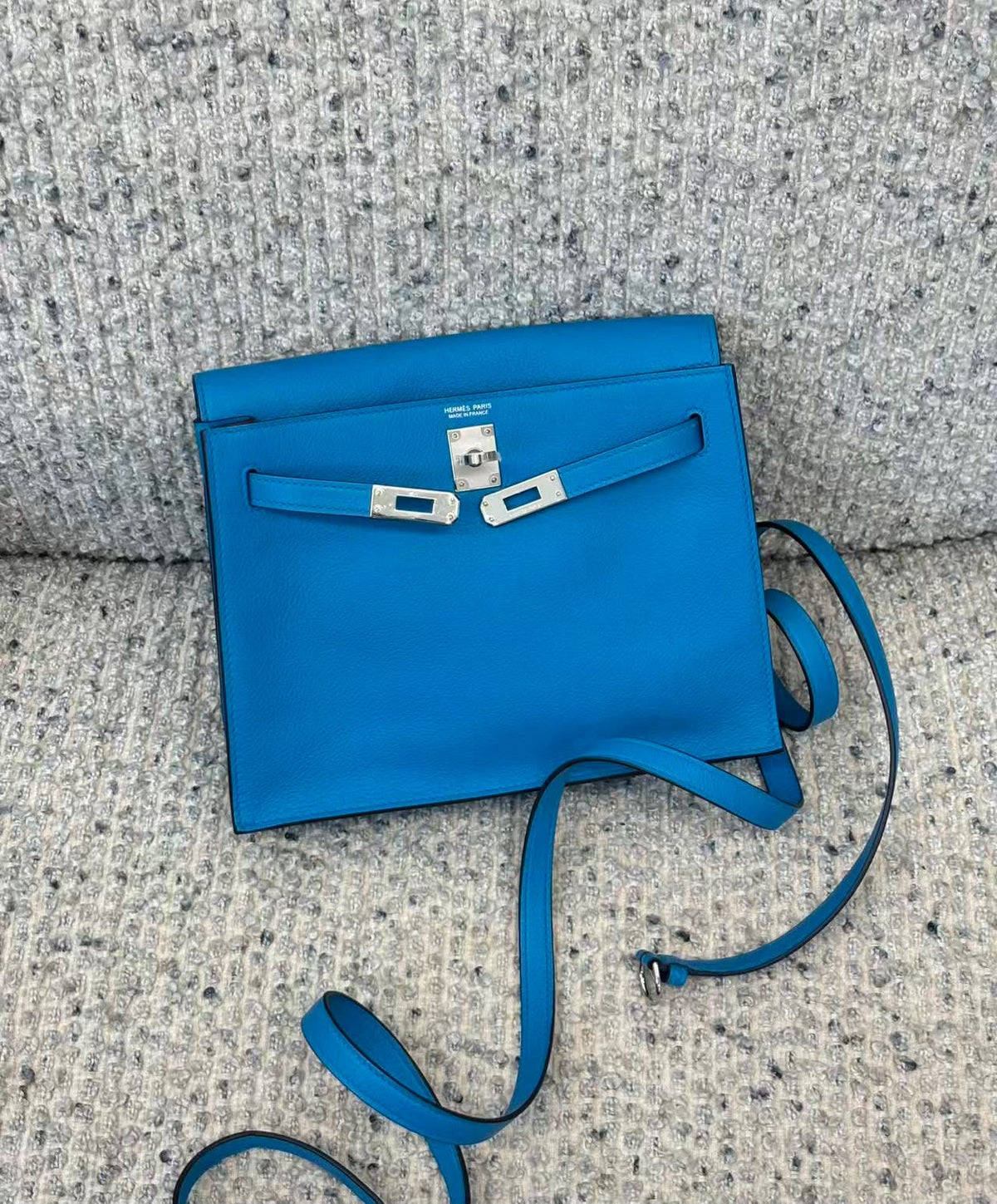 Hermes Kelly Danse blue Frida verso rose Mexico evercolor palladium hardware