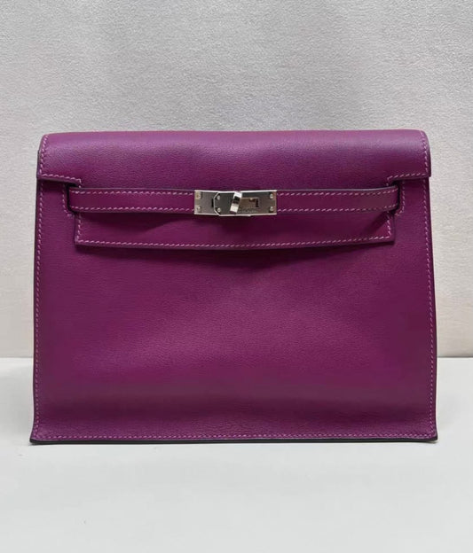 Hermes Kelly Danse Anemone Swift Palladium hardware