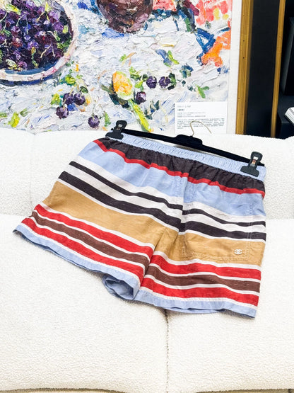 Chanel 26M colourful silk shorts