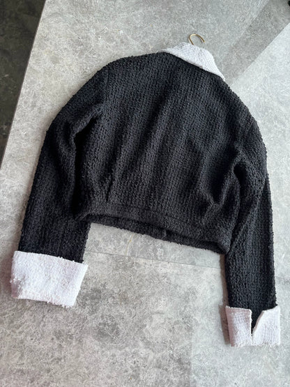 Chanel 25p black tweed jacket