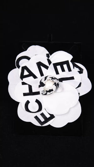 Chanel 19 Letter Pearl Camellia Brooch