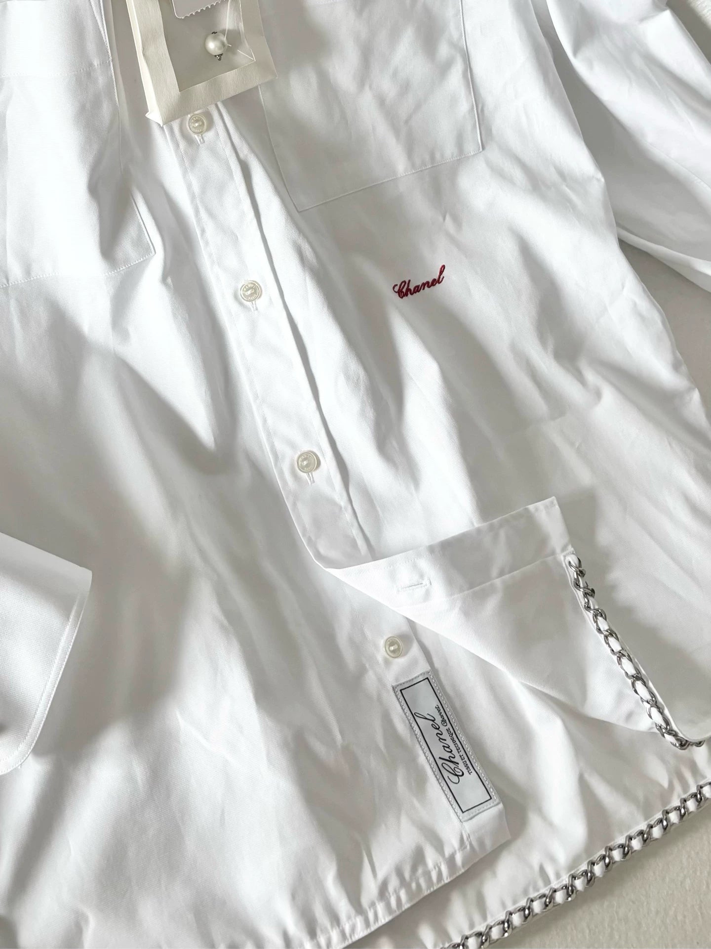 Chanel 26S White Long Shirt
