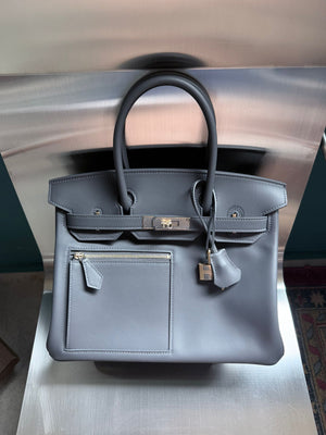 Hermes Birkin 30 Colormatic Ardoise Swift Permabrass hardware