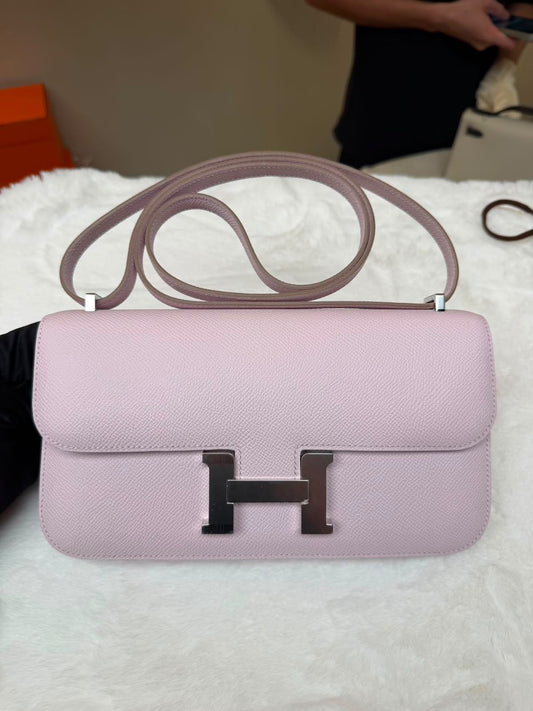Constance Elan Mauve Pale Epsom Palladium hardware