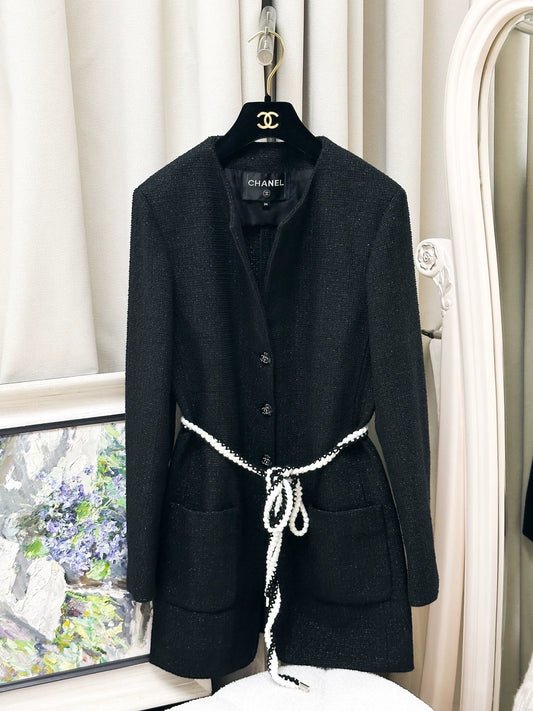 Chanel 21C black tweed jacket