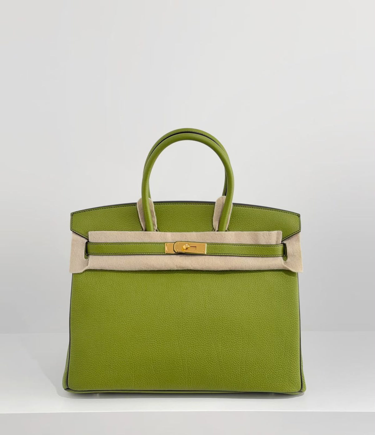 Hermes Birkin 35 HSS Verso Vert Anis / Vert Olive Togo Gold hardware