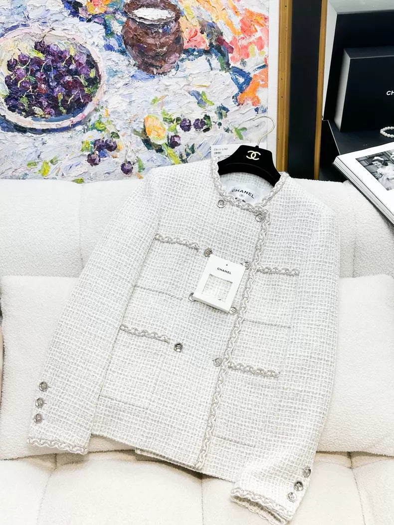 Chanel 25C white coat