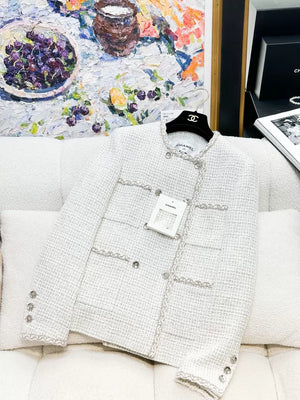 Chanel 25C white coat