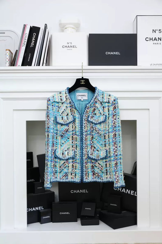 Chanel 17 Blue and White Jacket