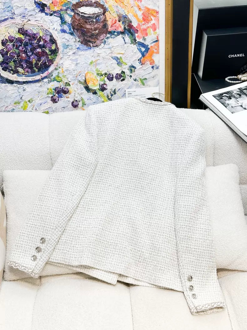 Chanel 25C white coat