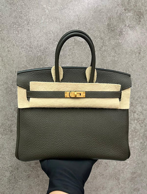 Hermes Birkin 25 Vert Maquis Togo Gold hardware