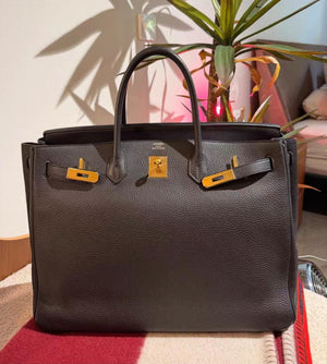 Hermes Birkin 40 Plomb TC Gold hardware