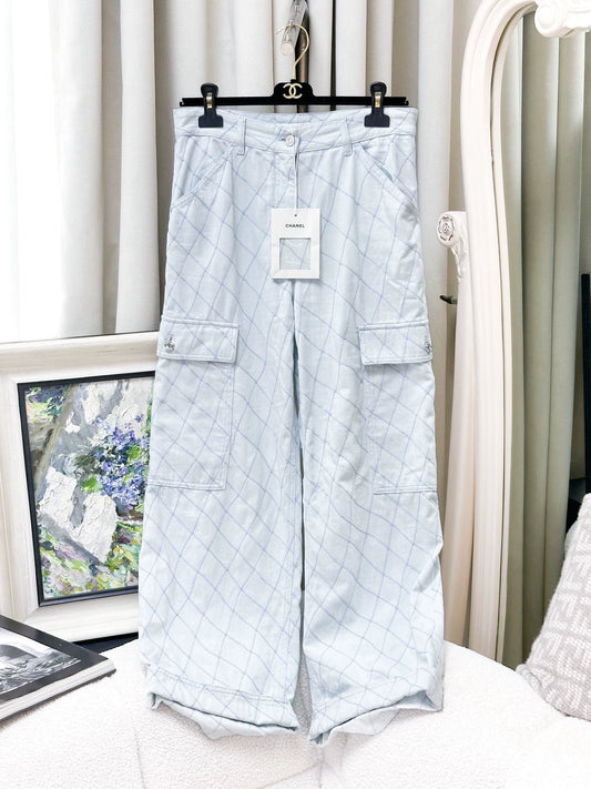 Chanel 26M light blue trousers