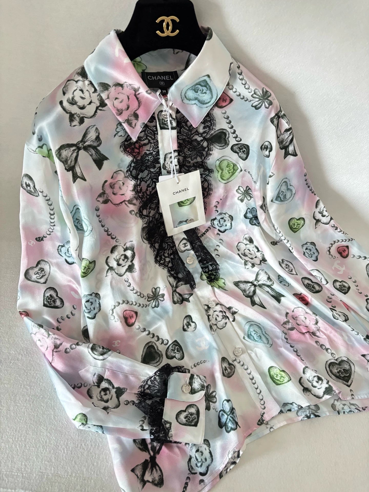Chanel 25B Powder Blue Blouse