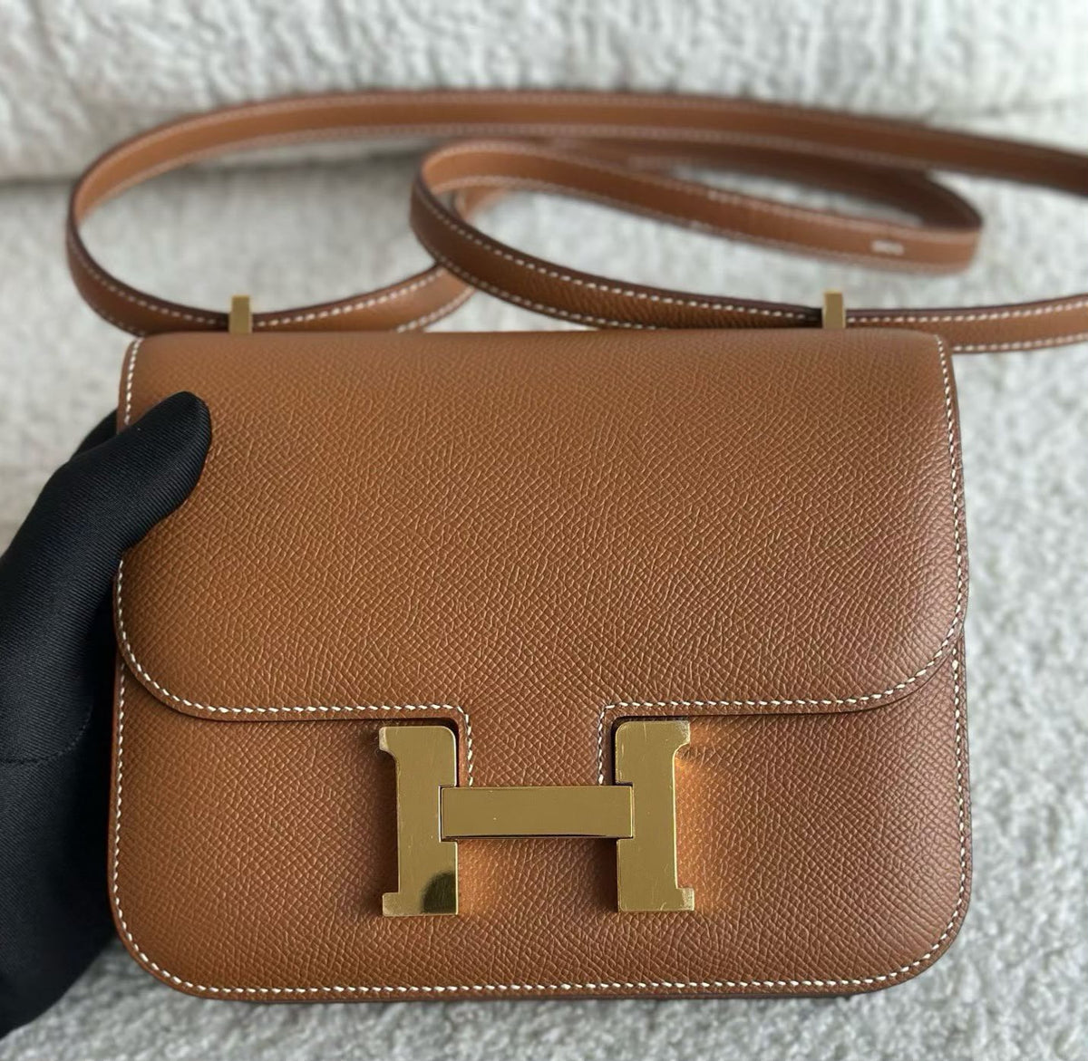 Hermes Constance 18 Gold Epsom Gold hardware