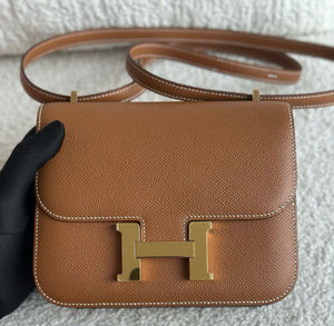 Hermes Constance 18 Gold Epsom Gold hardware