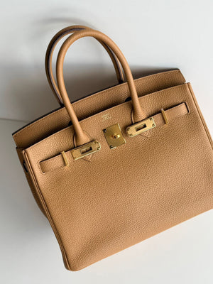 Hermes Birkin 30 Biscuit Togo Gold hardware
