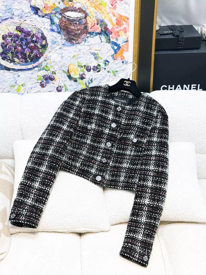 Chanel 21k Black Tweed Jacket