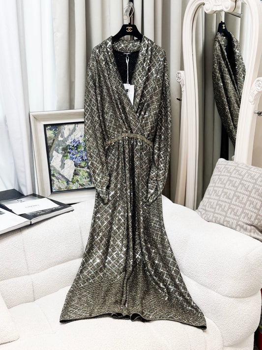 Chanel 20A champagne gold jumpsuit