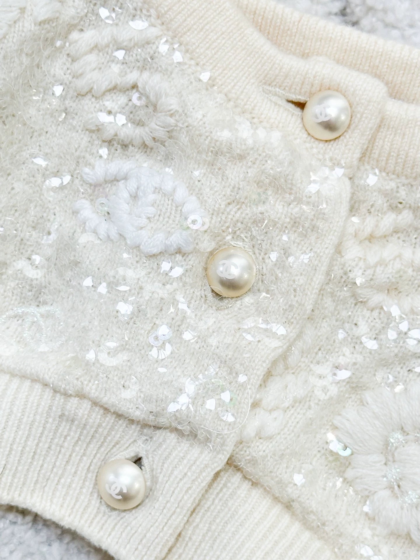 Chanel 21S camellia rhinestone camisole