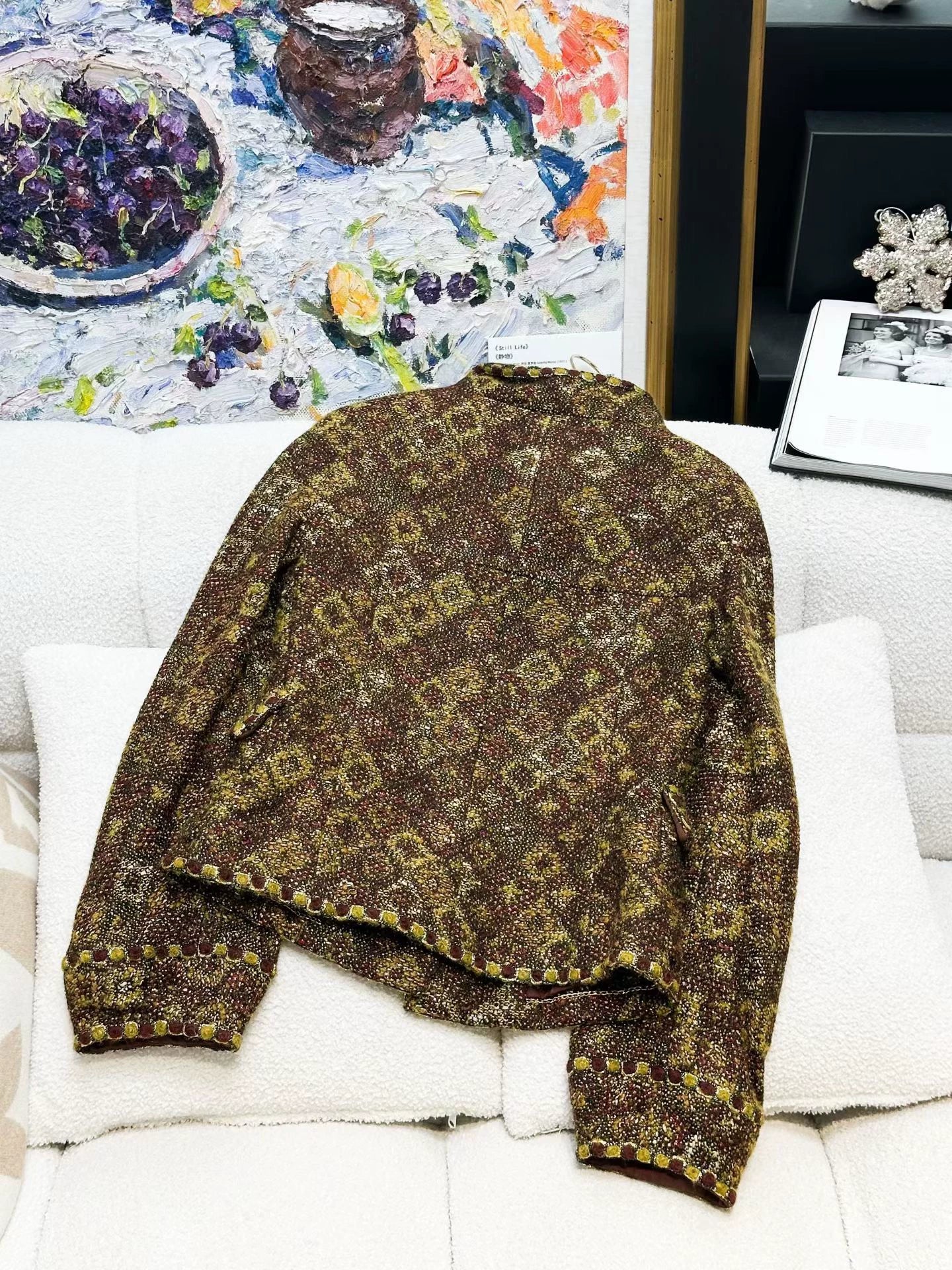 Chanel11 red and gold jacket