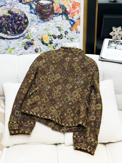 Chanel11 red and gold jacket
