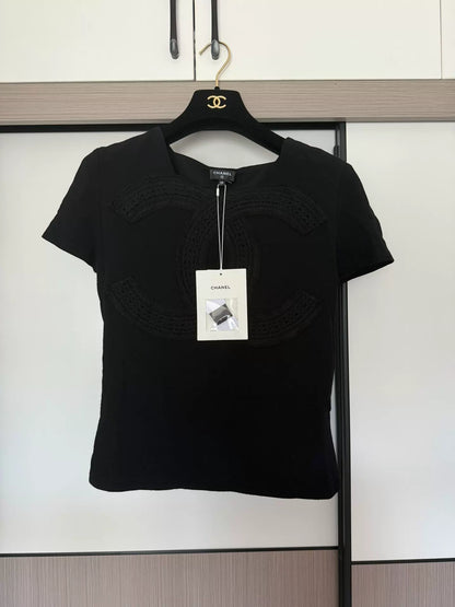Chanel 24K logo short-sleeved top