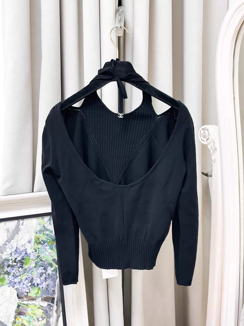 Chanel 24B black top