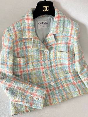 Chanel 97P Colorful Candy Woven Jacket
