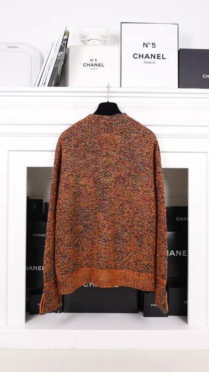 Chanel 24K Black and Orange Jacket and Dress Set