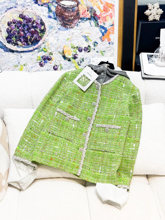 Chanel 25C green jacket