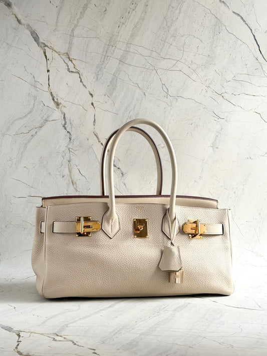 Hermès Birkin Shoulder 42 Parchemin Tc Gold Hardware