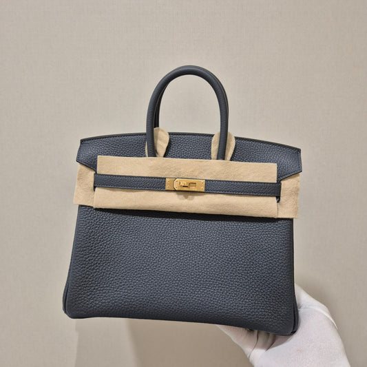 Hermes bikin 25 Gris Misty Togo Permabrass hardware