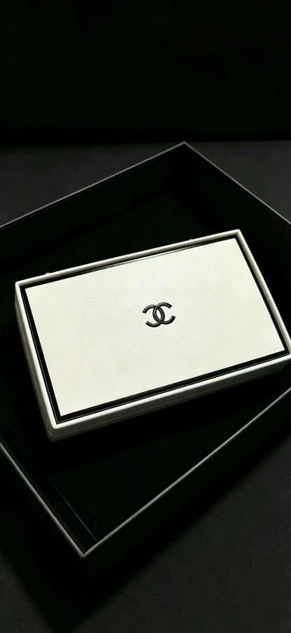 Chanel 26s white and black acrylic bag