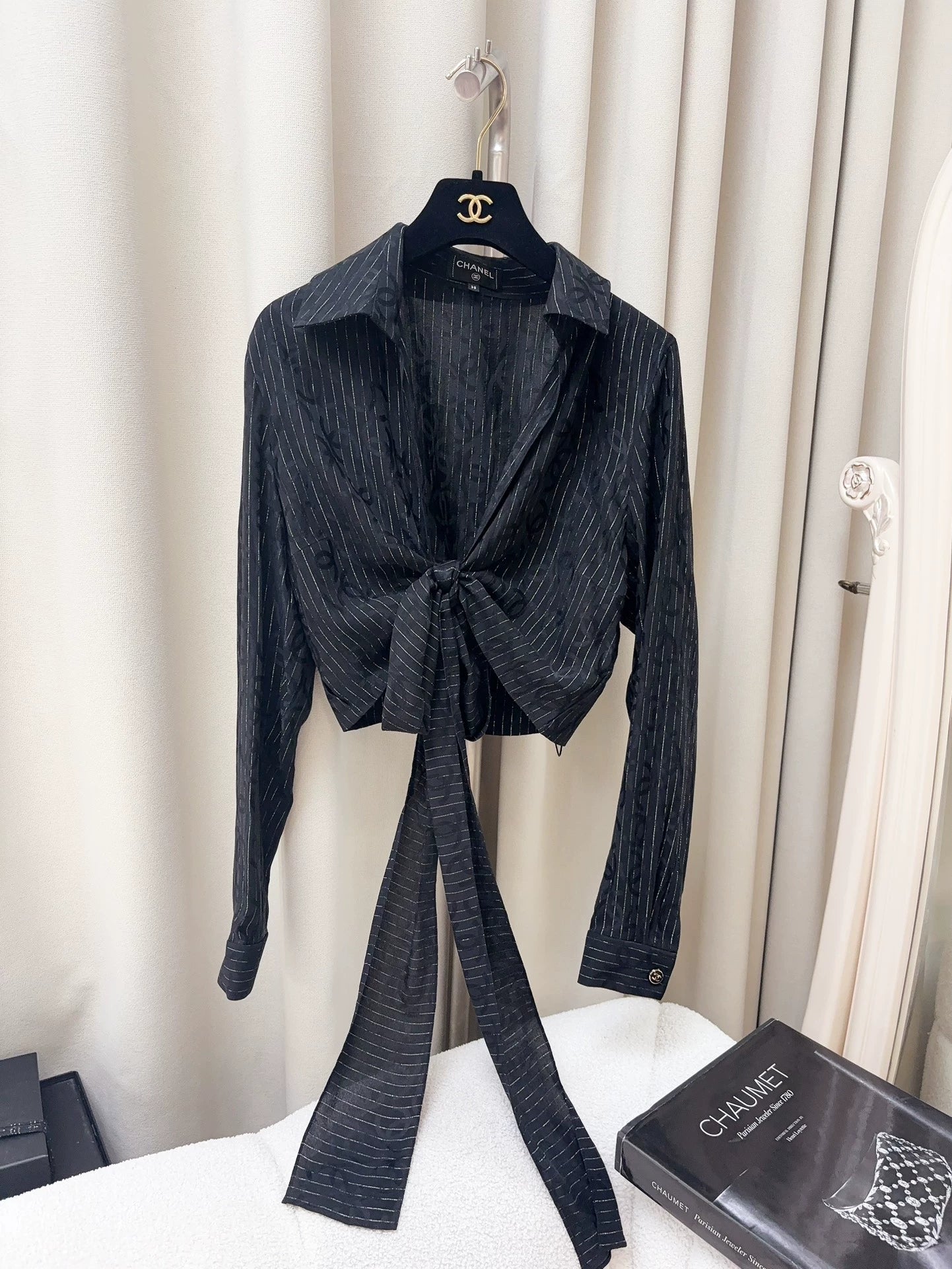 Chanel 23P black shirt