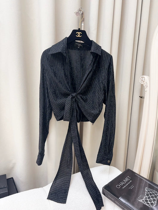 Chanel 23P black shirt