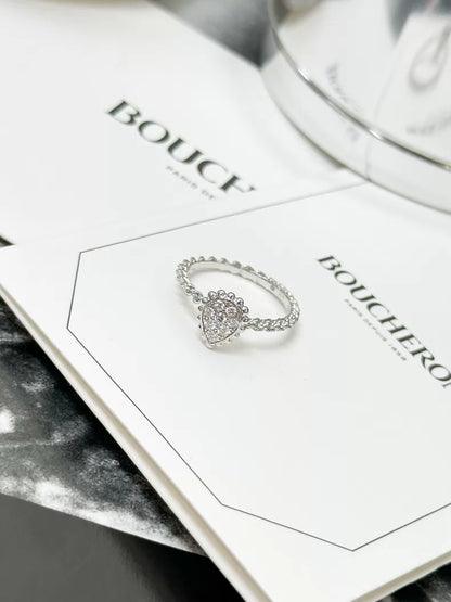 Boucheron Serpent Boheme white gold full-diamond ring